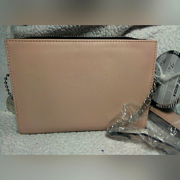 BNWT MULTI 3 CROSSBODY BAG BY STEVE MADDEN BONE W/ BLACK TRIPLE INTERIOR LOOK!! - Picture 2 of 12